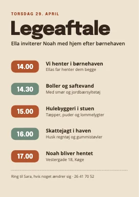 Legeaftale med program — Køge