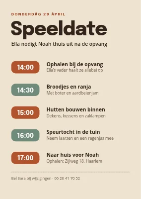 Speelafspraak met een programma — Køge