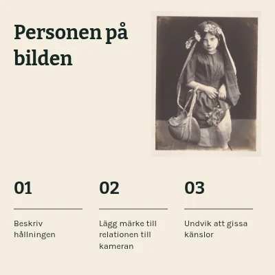 Personen i bilden · Visuellt recept