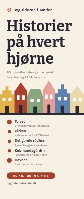 Roll-up til byvandring — historier på hvert hjørne
