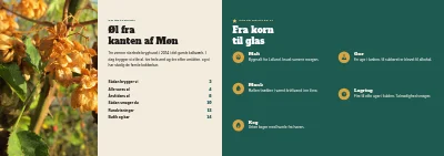 Side 2–3 af Produktbrochure for mikrobryggeri – 16 sider