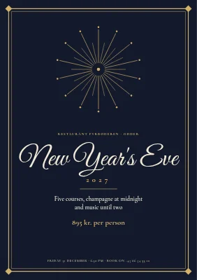 New Year's Eve dinner in Odder