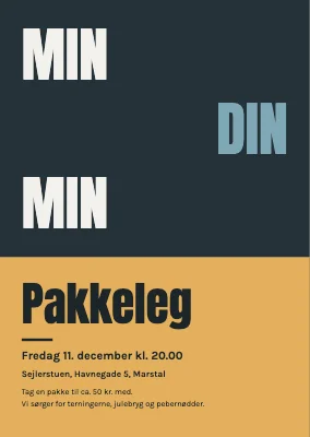 Pakkeleg — min, din, min