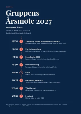Agenda — speidergruppe