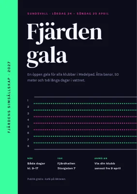 Simgala i Vejle — neon och banlinor