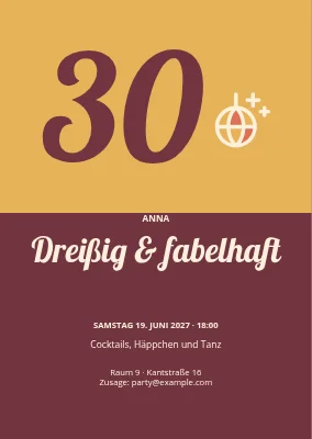 Dreißig und bestens in Form