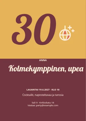 Kolmekymppinen ja voi hyvin