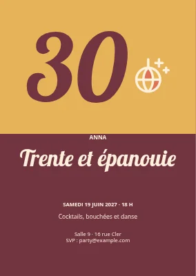 Trente ans et en pleine forme