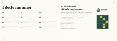 Side 2–3 af Medlemsblad for boligforening – 64 sider