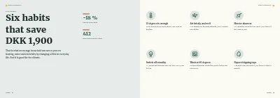Pages 34–35 of Member magazine for a housing association – 64 pages