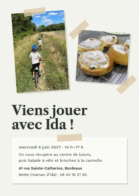 Rendez-vous jeux après l'école — invitation