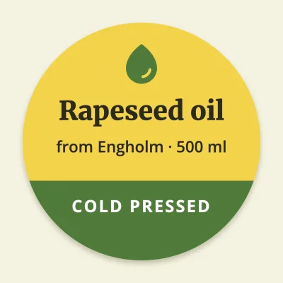 Rapeseed oil from the field