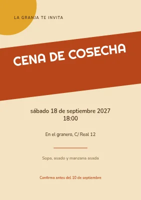 Cena de la cosecha