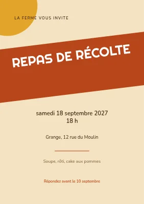Dîner de la récolte
