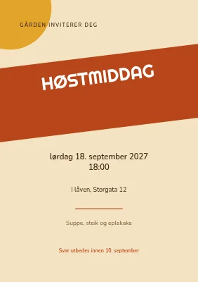 Høstmiddag