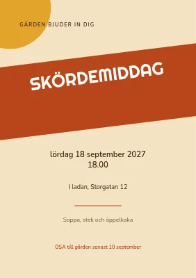 Skördemiddag