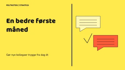 En bedre første måned