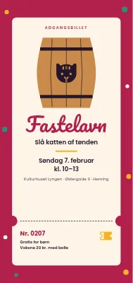 Fastelavn i kulturhuset i Herning