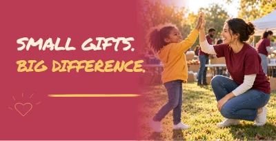 TOGETHER WE MAKE A DIFFERENCE — Small gifts