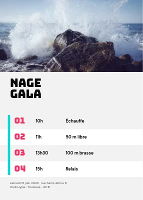 Compétition de natation à Nørrebro