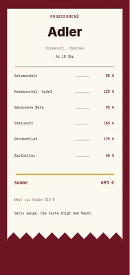 Degustationsmenü Spove — Nordvest