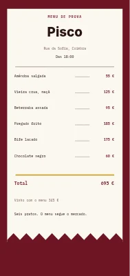 Menu de degustação Spove — Nordvest
