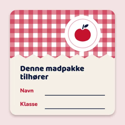 Madpakken med ternet dug