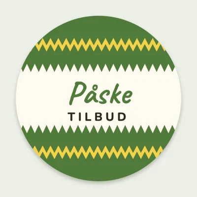 Påsketilbud som et malet æg