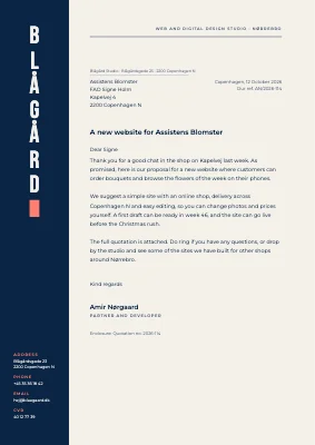 Letterhead — web agency