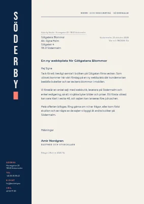Brevpapper — webbyrå