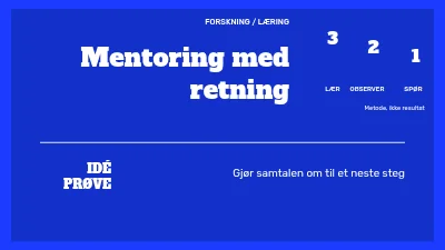 Mentoring med retning