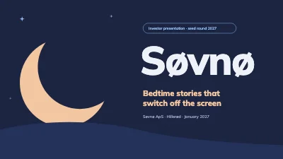 Investor pitch — bedtime story app