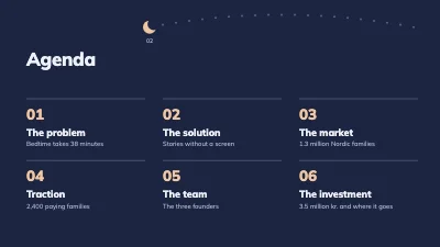 Page 2 of Investor pitch — bedtime story app