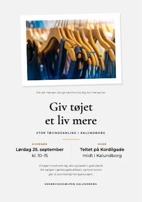 Tøjindsamling til velgørenhed