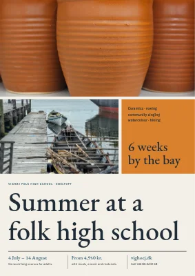 Summer courses at a folk high school in Ebeltoft