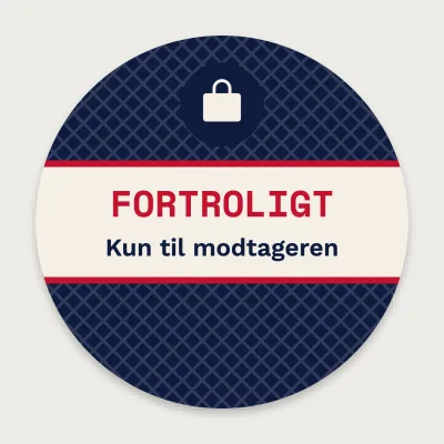 Fortroligt kuvertsegl