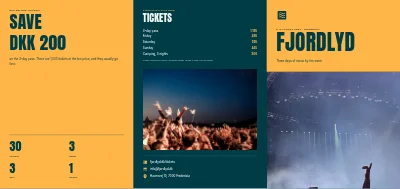 Music festival programme