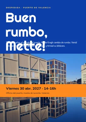 Recepción de despedida — buen viento en el puerto