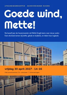 Afscheidsreceptie — behouden vaart in de haven