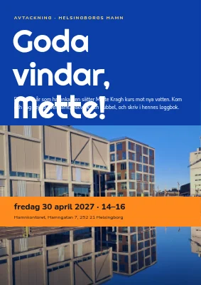 Avskedsmottagning — medvind i hamnen