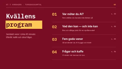 Sida 2 av AI i vardagen — föredrag