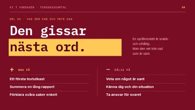 Sida 4 av AI i vardagen — föredrag