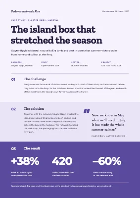 Case study — butcher