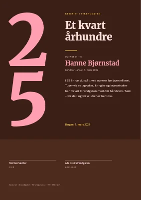 Utmerkelse for lang tjeneste — 25 år