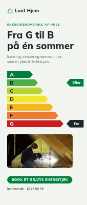 Roll-up til energirenovering — fra G til B