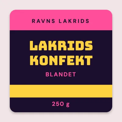 Lakridskonfekt i lag