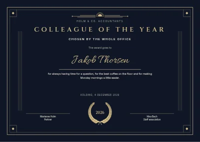 Colleague of the year