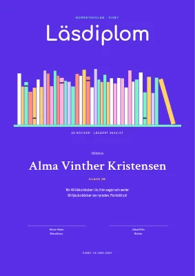 Skolcertifikat — läsutmärkelse