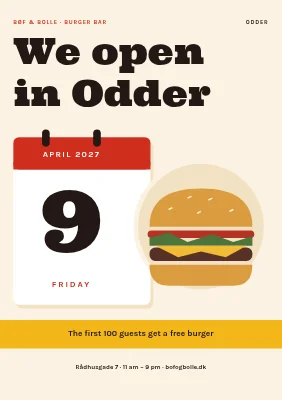 Burger bar opening in Odder