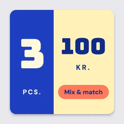 Mix and match, 3 for 100
